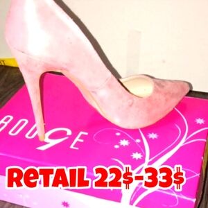 Rouge Helium Pink Stiletto Heels Elegant Pumps